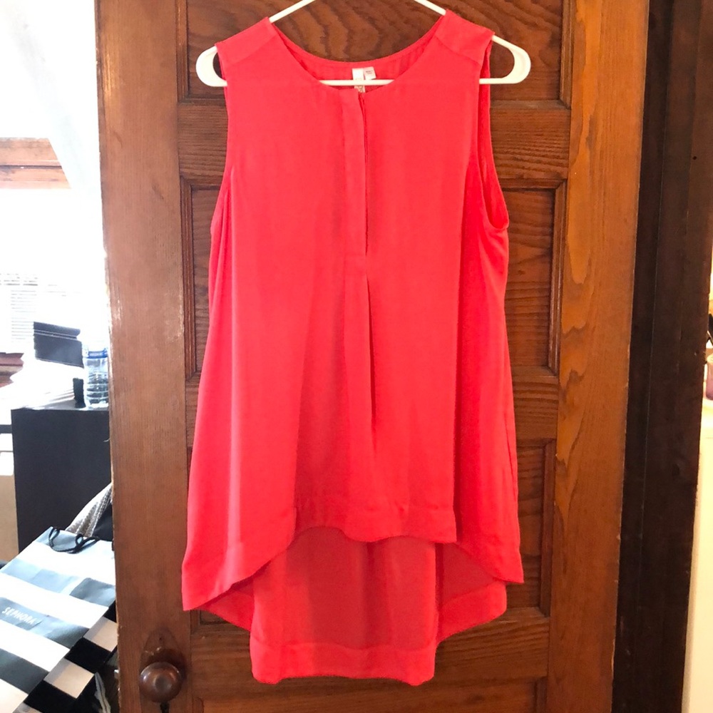 Coral blouse
